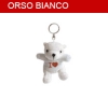 Peluche portachiavi orso bianco