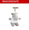 Peluche portachiavi rinoceronte