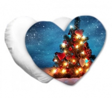 Cuscino cuore Natale